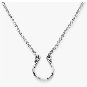 James Avery Silver Horseshoe Charm Necklace